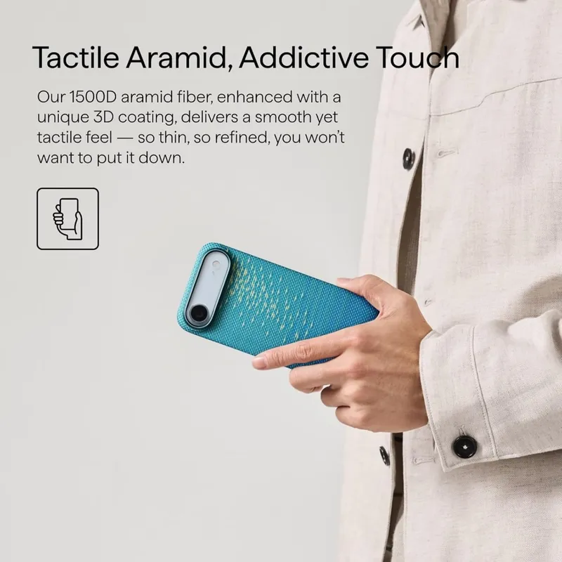 Pitaka Ultra-Slim Case для iPhone 17 Lucid Blue 3