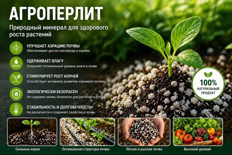 Агроперлит для повышения урожайности и аэрации почвы — фото 2