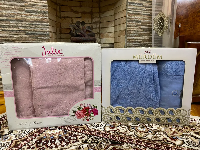 Банный халат с полотенцем Made in Turkey