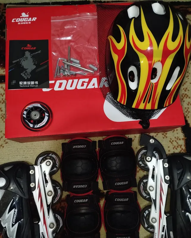 Продаются оригинальные ролики Cougar, размер L — 38–41. Полный комплект. 4