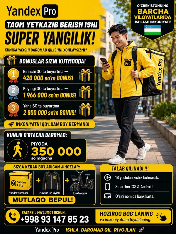 Yandex Proda TAOM YETKAZISH ISHI. 3 Yandex Proda TAOM YETKAZISH ISHI. 3