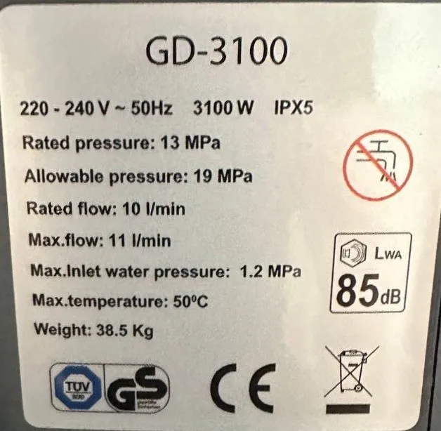 KARCHER GD-3100 4 KARCHER GD-3100 4