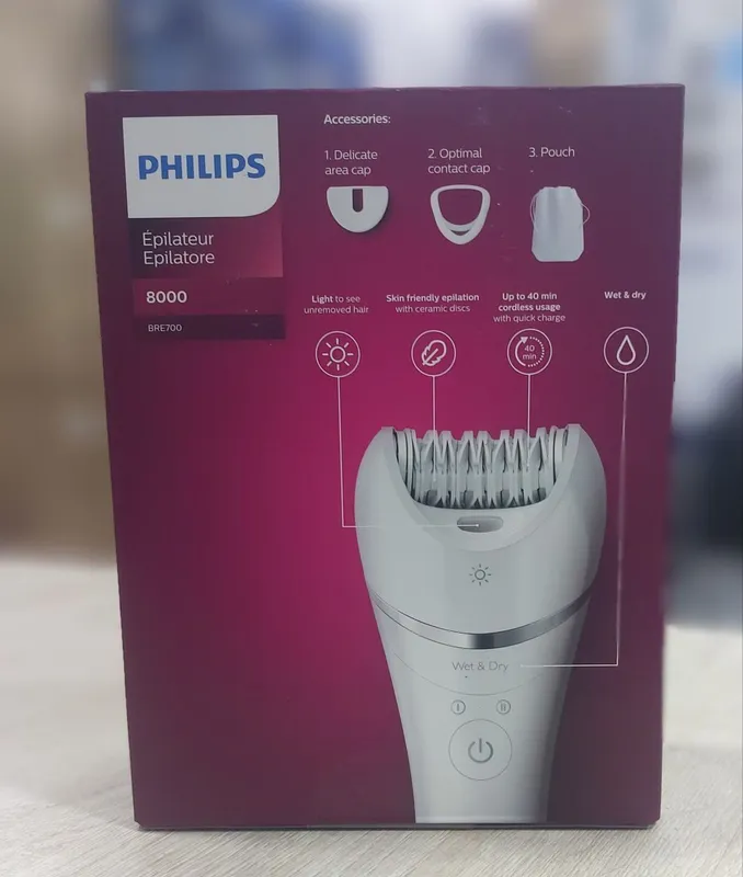 Эпилятор Philips Epilator Series 8000 BRE700/00 Количество режимов 3