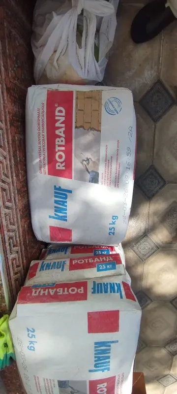 Продается ROTBAND KNAUF 6-мешков после ремонта осталось. — фото 2