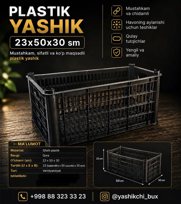 Plastik yashiklar bor 3