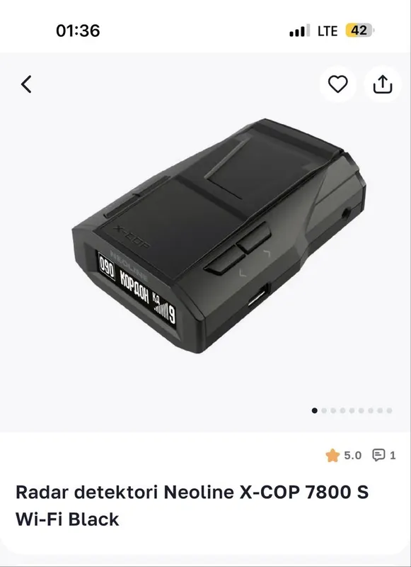Optom narxlarda Neoline X-COP 7800 S Wi-Fi Black 2 yil kafolat