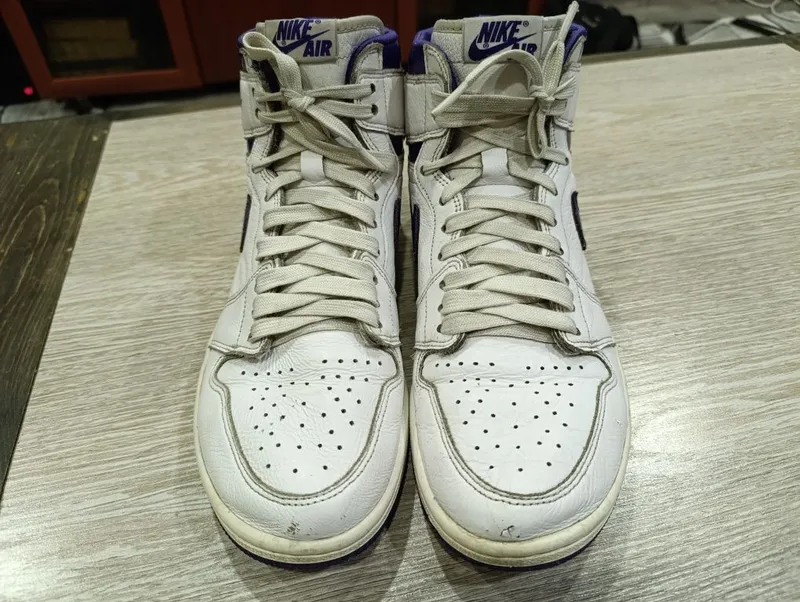 Продам кроссовки Nike Air Jordan 1 Purple White — фото 2