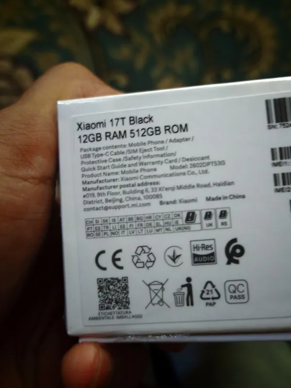 Xiaomi 17t new 1 sikl krediti yoʻq naqtga olingan 2 Xiaomi 17t new 1 sikl krediti yoʻq naqtga olingan 2