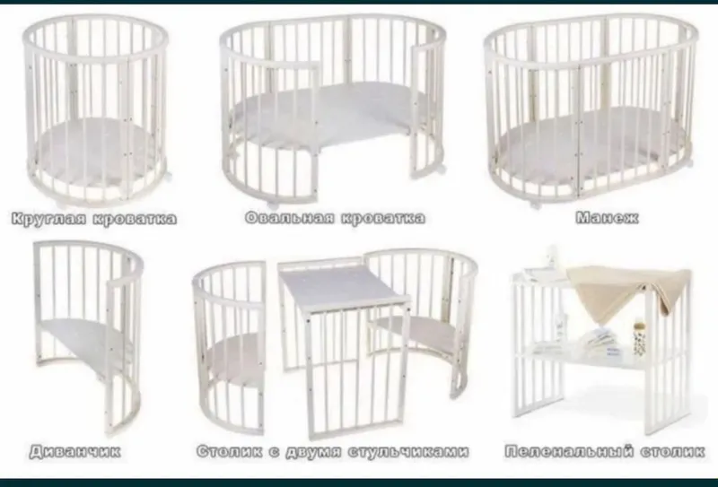 Продам детскую кроватку трансформер 0-3 года — фото 3