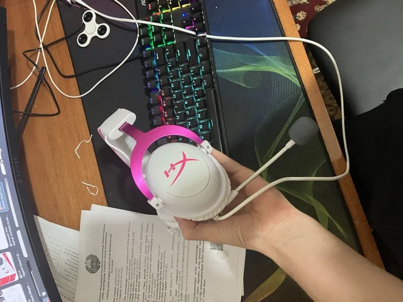 Наушникки Hyperx cloud 2 white — фото 2