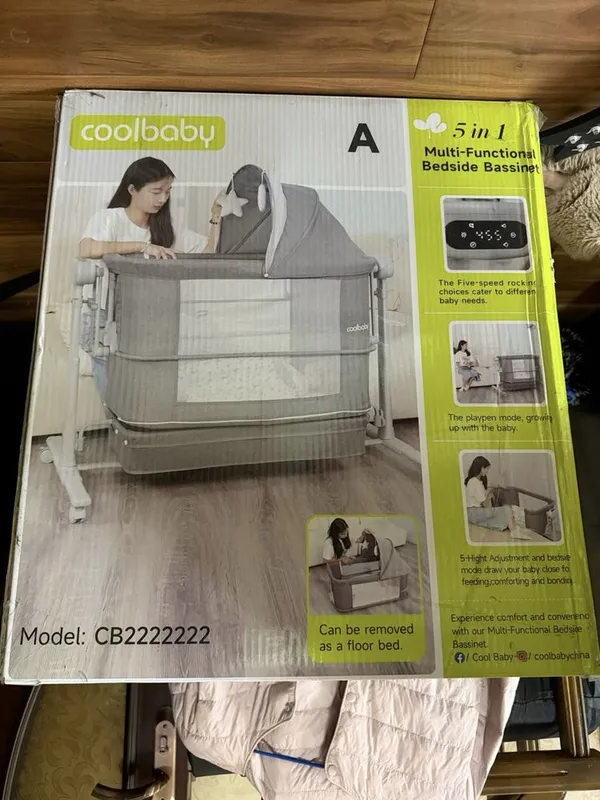 Детская приставная кроватка-колыбель Coolbaby 5 в 1