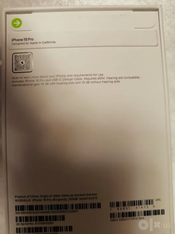 Продаётся iPhone 18 Pro, IMEI пройден 3 Продаётся iPhone 18 Pro, IMEI пройден 3