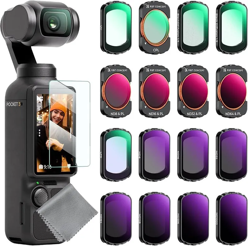 DJI Osmo Pocket 4 All-in-One Kit kamerasi (yangi) 5