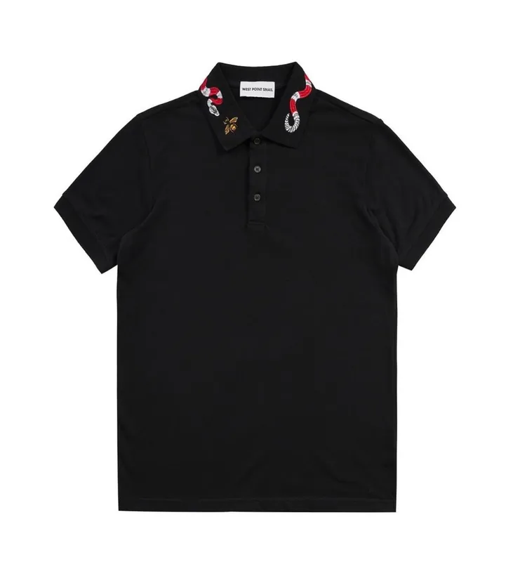 Ilon va asalari kashtali polo futbolka 1 Ilon va asalari kashtali polo futbolka 1