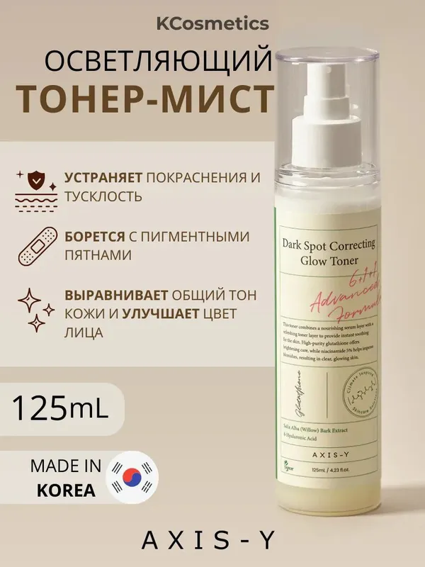 Axis-y dog'larni ketqazadi, yuzni oqartiradi toner mist — фото 1
