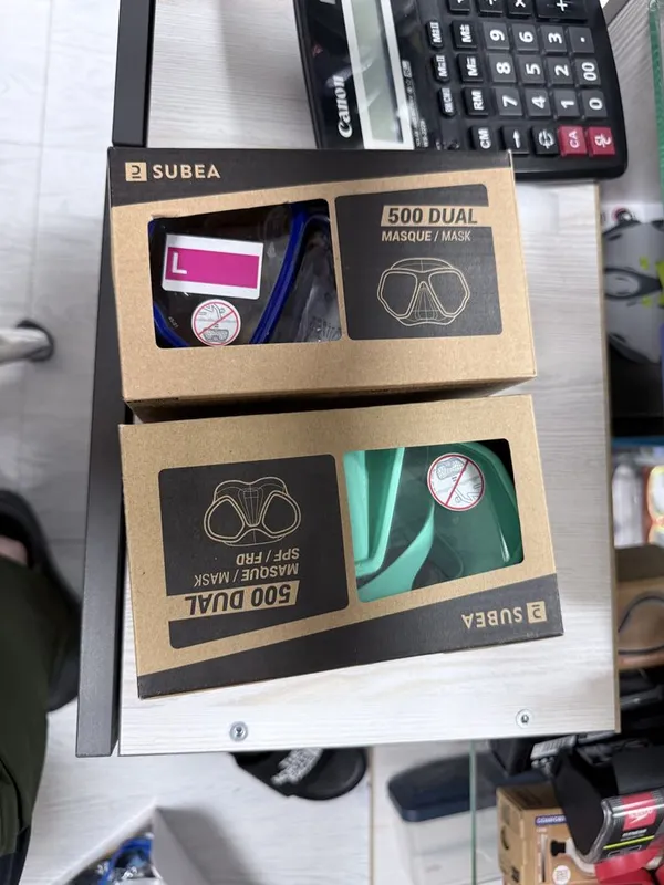Маска для дайвинга Французкий бренд Декатлон Subea Dual 500 mask — фото 2 Маска для дайвинга Французкий бренд Декатлон Subea Dual 500 mask — фото 2