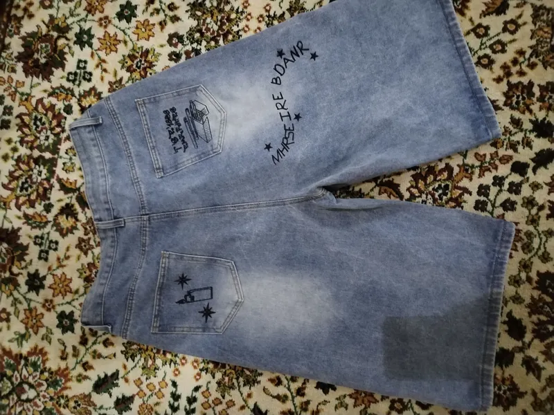 Трендовые джинсовые шорты Y2K Streetwear