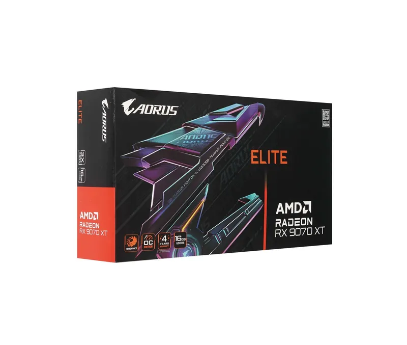 - Видеокарта Gigabyte RX 9070 XT AORUS ELITE 16GB 4