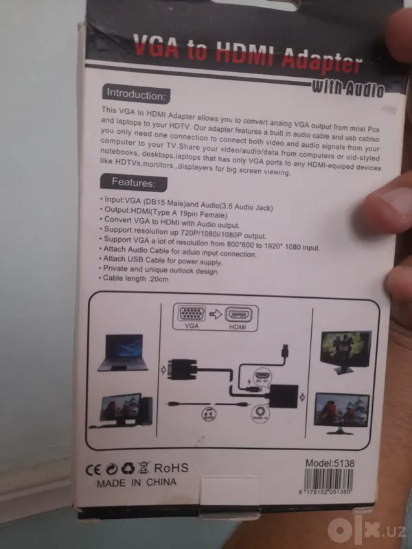 VGA на HDMI (+ аудиокабель) 2 VGA на HDMI (+ аудиокабель) 2