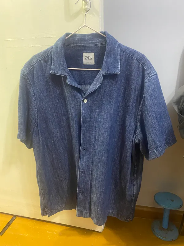 Джинсовая рубашка Zara 1 Джинсовая рубашка Zara 1