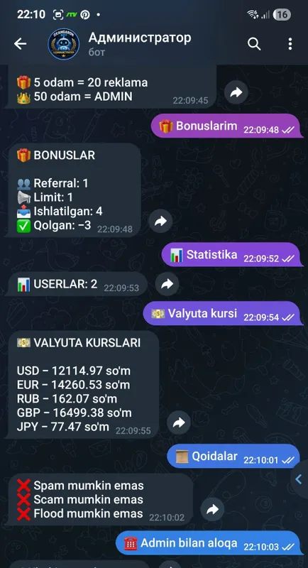 Telegram bot tayorlash — фото 3