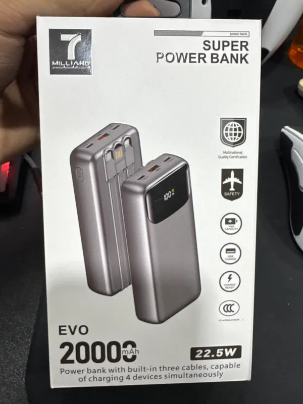 Super powerbank EVO 20000 mah 22.5W sapety🛩️ 1