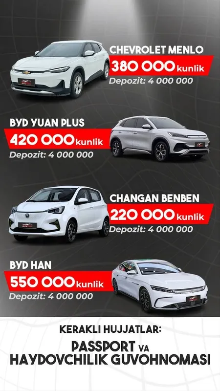 UZOQ muddatlik ijara avto 2