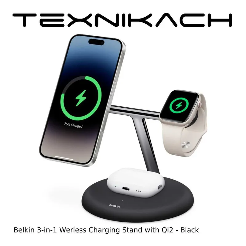 Новый Belkin Magnetic Wireless Charging Stand with Qi2 Доставка — фото 1