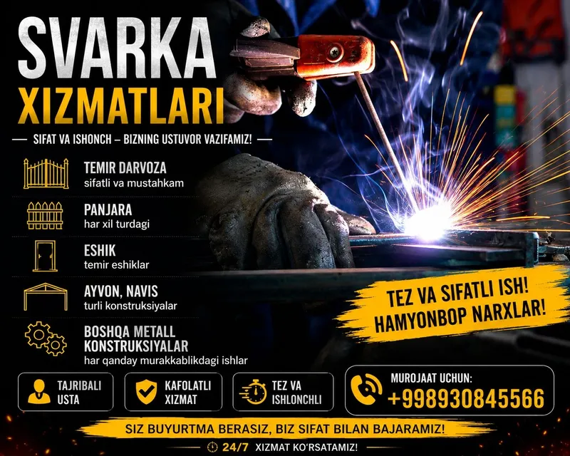 Svarka Xizmatlari (payvandlash)