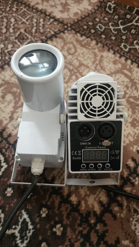 Мощный LED Pinspot DMX — Узконаправленный прожектор (Луч) 2 штука
