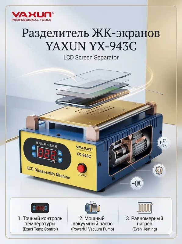 Разделитель ЖК-экранов YAXUN YX-943C