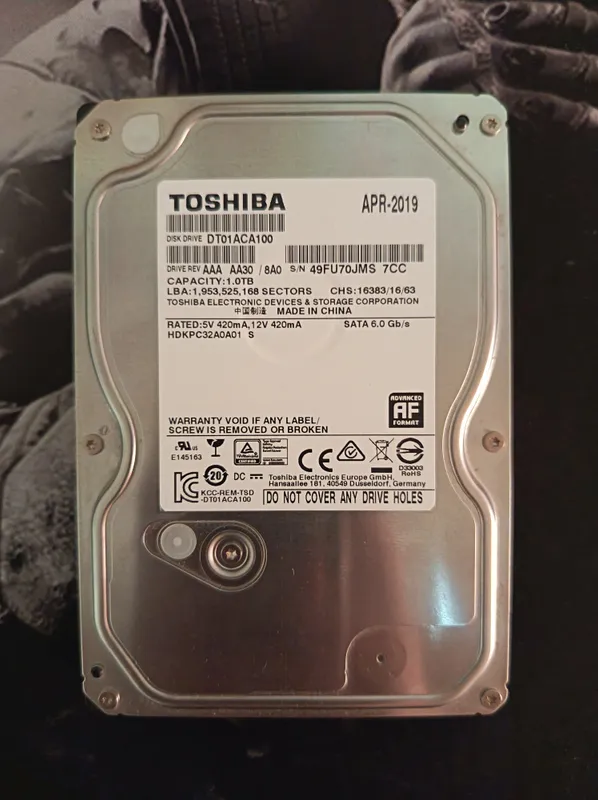 HDD 1Tb Toshiba 3.5 1 HDD 1Tb Toshiba 3.5 1