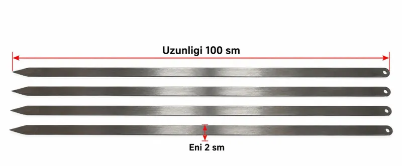 Adana 100sm Кавказская шампур нержавейка 4мм 1 Adana 100sm Кавказская шампур нержавейка 4мм 1