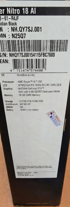 Acer Nitro 18 AI (AN18-61) 1