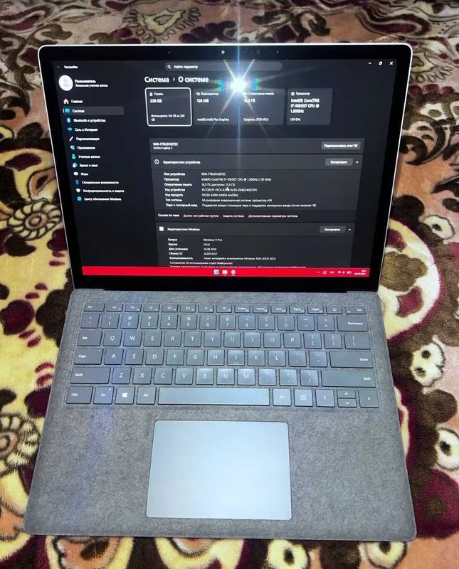 ноутбук Microsoft Surface Laptop i7 1065G7 в хорошем состоянии! 2 ноутбук Microsoft Surface Laptop i7 1065G7 в хорошем состоянии! 2