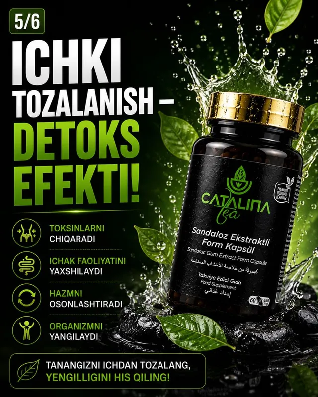 Sandaloz ekstrakti Catalina ozdiruvchi kapsula 2