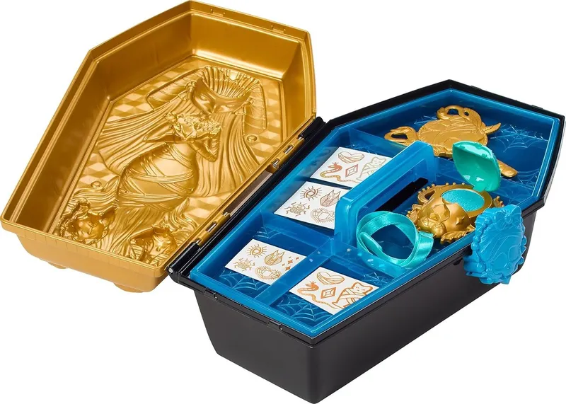 Monster High Doll & Accessories, Cleo De Nile Golden Glam Case Beauty — фото 4