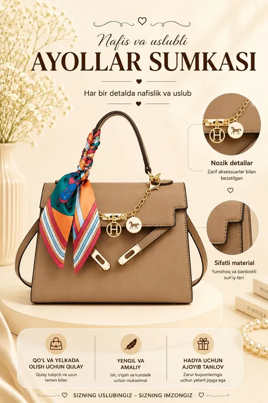 Sumka, qizlar va ayollar uchun sumka, hermes stilida 1 Sumka, qizlar va ayollar uchun sumka, hermes stilida 1