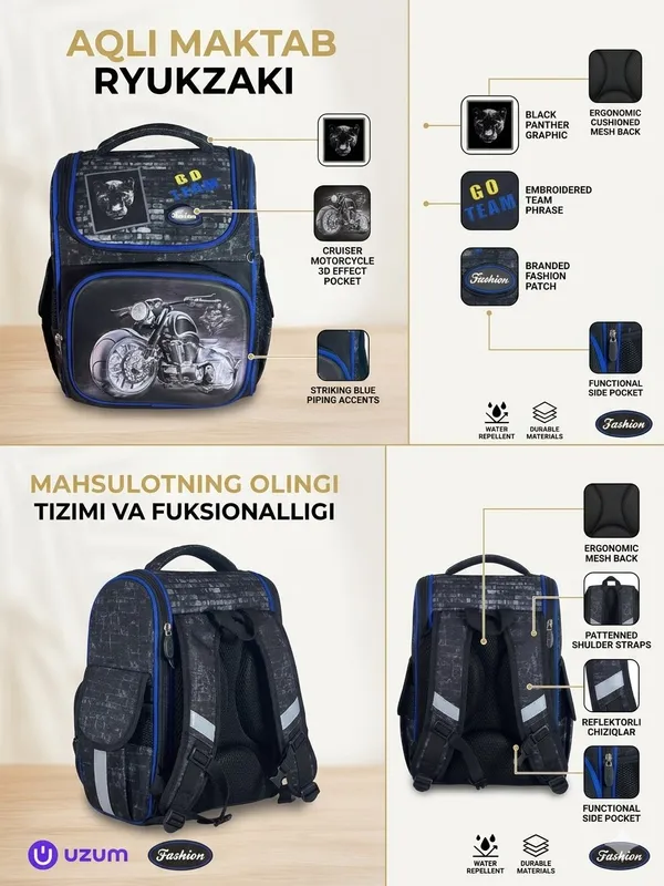 O’g’il bolalar maktab sumkasi