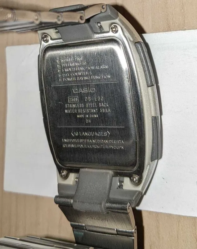 часы casio data bank db-e30d-1avdf — фото 1