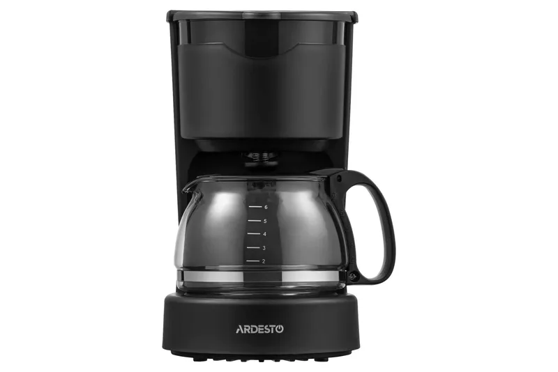 Кофеварка капельная Ardesto YCM-D060, 0.6 л, серебристо-чёрная — фото 3