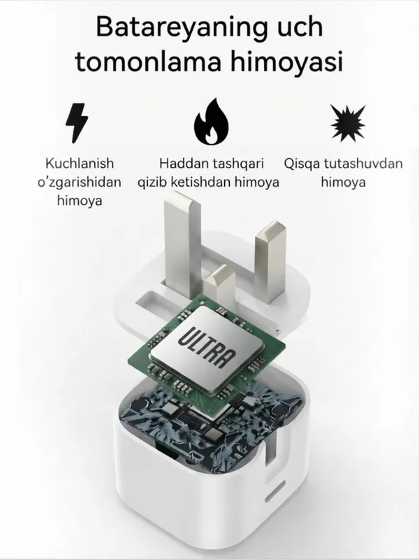 iPhone uchun tezkor 20W zaryadchik to'plami: 4
