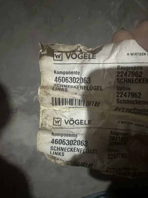 Продается шнеки для асфальтоукладчика vogele super 1600-2 — фото 5