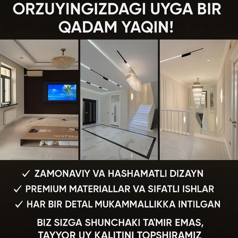 Bekobod va Toshkentda uylarni 0 dan remont qilamiz: 1 Bekobod va Toshkentda uylarni 0 dan remont qilamiz: 1