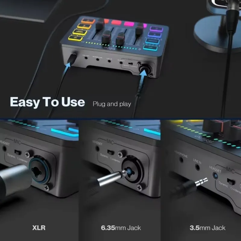 Audio mixer fifine sc3 аудио микшер 4