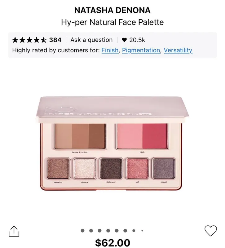 ✨ NATASHA DENONA Hy-per Natural Face Palette ✨ 1