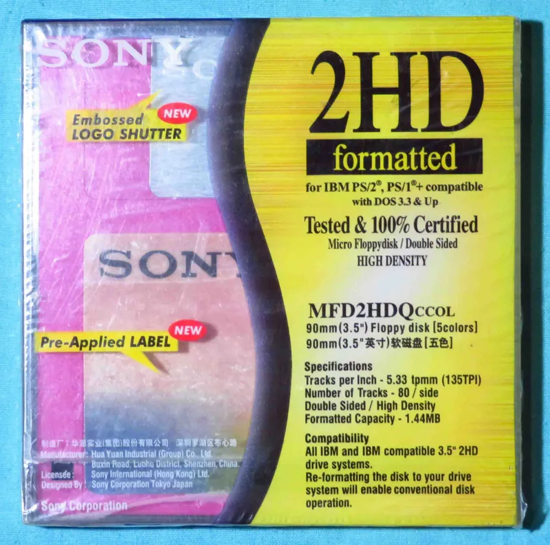 Флоппи диски Imation 2HD IBM 1.44Mb новые — фото 1