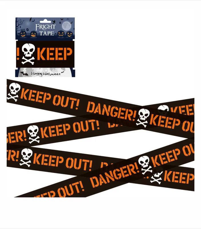 Лента сигнальная «DANGER! KEEP OUT!» 6 метров.