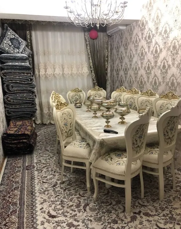 12 тали стул Билан стол