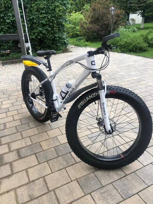 Green Bike Велосипед Fat-bike, Горный, ягуар 26" белый